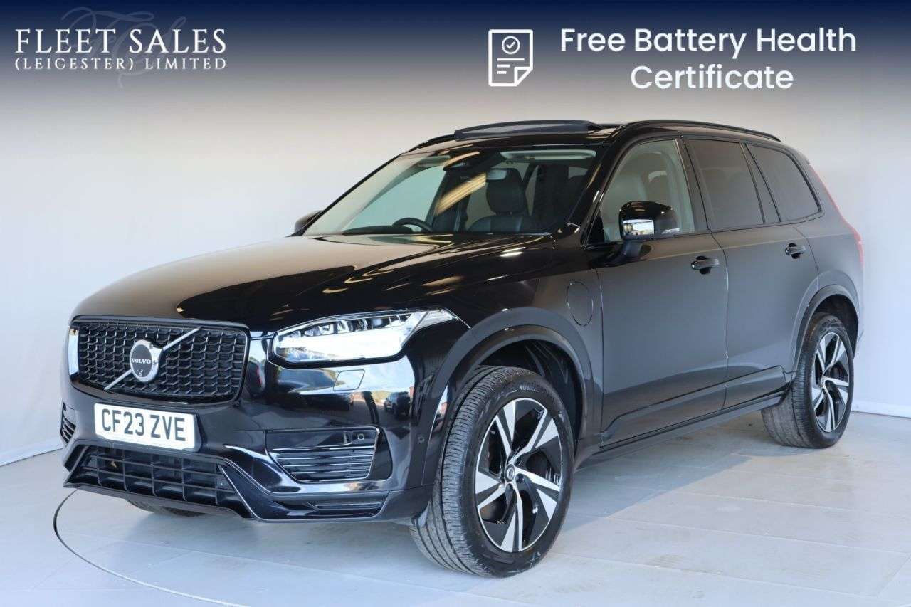 A 2023 VOLVO XC90 2.0h T8 Recharge 18.8kWh Plus SUV 5dr Petrol Plug-in Hybrid Auto 4WD Euro 6 A 2023 VOLVO XC90 2.0h T8 Recharge 18.8kWh Plus SUV 5dr Petrol Plug-in Hybrid Auto 4WD Euro 6