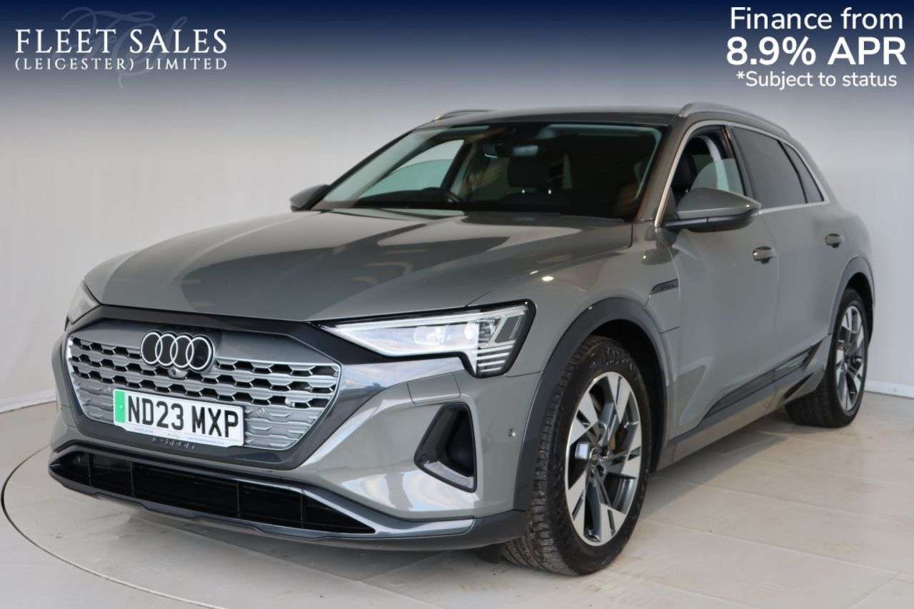 A 2023 AUDI Q8 E-TRON 50 Sport SUV 5dr Electric Auto quattro 95kWh (11kW Charger) (340 ps) REAR C A 2023 AUDI Q8 E-TRON 50 Sport SUV 5dr Electric Auto quattro 95kWh (11kW Charger) (340 ps) REAR C