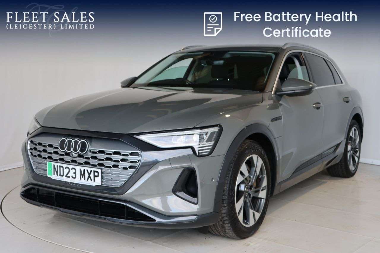 A 2023 AUDI Q8 E-TRON 50 Sport SUV 5dr Electric Auto quattro 95kWh (11kW Charger) (340 ps) REAR C A 2023 AUDI Q8 E-TRON 50 Sport SUV 5dr Electric Auto quattro 95kWh (11kW Charger) (340 ps) REAR C
