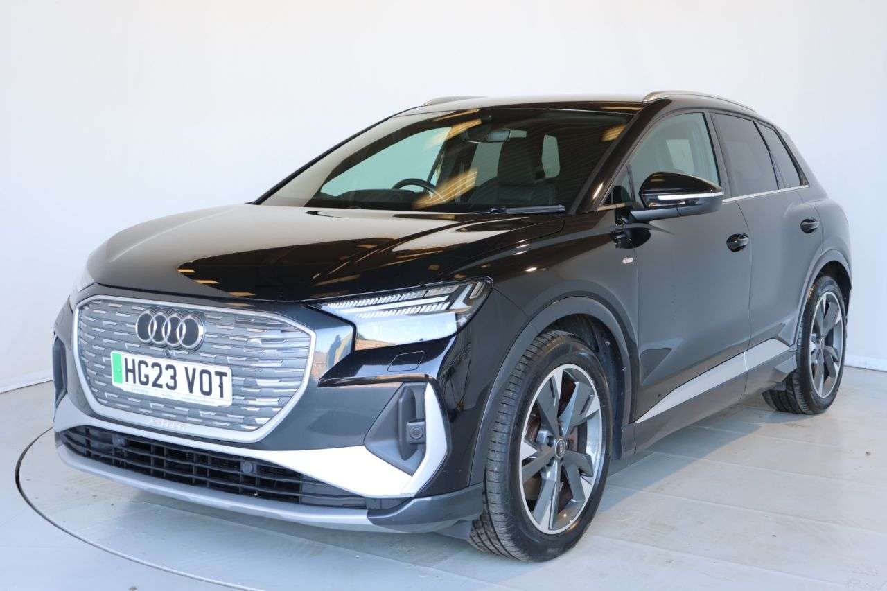 A 2023 AUDI Q4 E-TRON 40 S line SUV 5dr Electric Auto 82kWh (204 ps) ADAPTIVE CRUISE CONTROL A 2023 AUDI Q4 E-TRON 40 S line SUV 5dr Electric Auto 82kWh (204 ps) ADAPTIVE CRUISE CONTROL