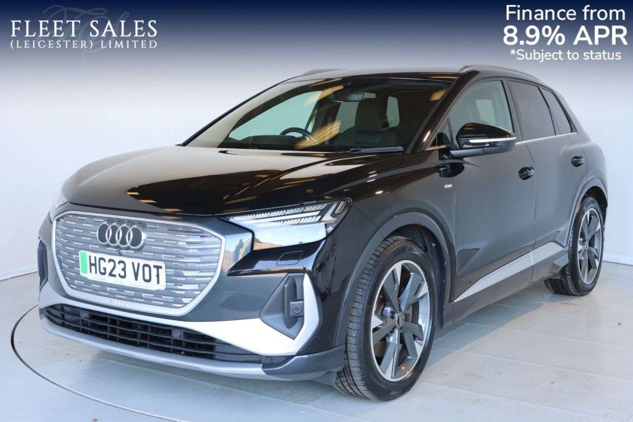A 2023 AUDI Q4 E-TRON 40 S line SUV 5dr Electric Auto 82kWh (204 ps) ADAPTIVE CRUISE CONTROL A 2023 AUDI Q4 E-TRON 40 S line SUV 5dr Electric Auto 82kWh (204 ps) ADAPTIVE CRUISE CONTROL