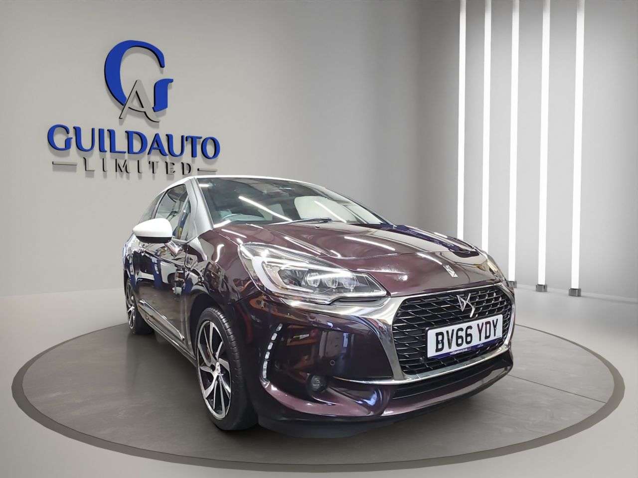 A 2016 DS AUTOMOBILES DS 3 1.2 PureTech Prestige Hatchback 3dr Petrol Manual Euro 6 (s/s) (130 ps) A 2016 DS AUTOMOBILES DS 3 1.2 PureTech Prestige Hatchback 3dr Petrol Manual Euro 6 (s/s) (130 ps)