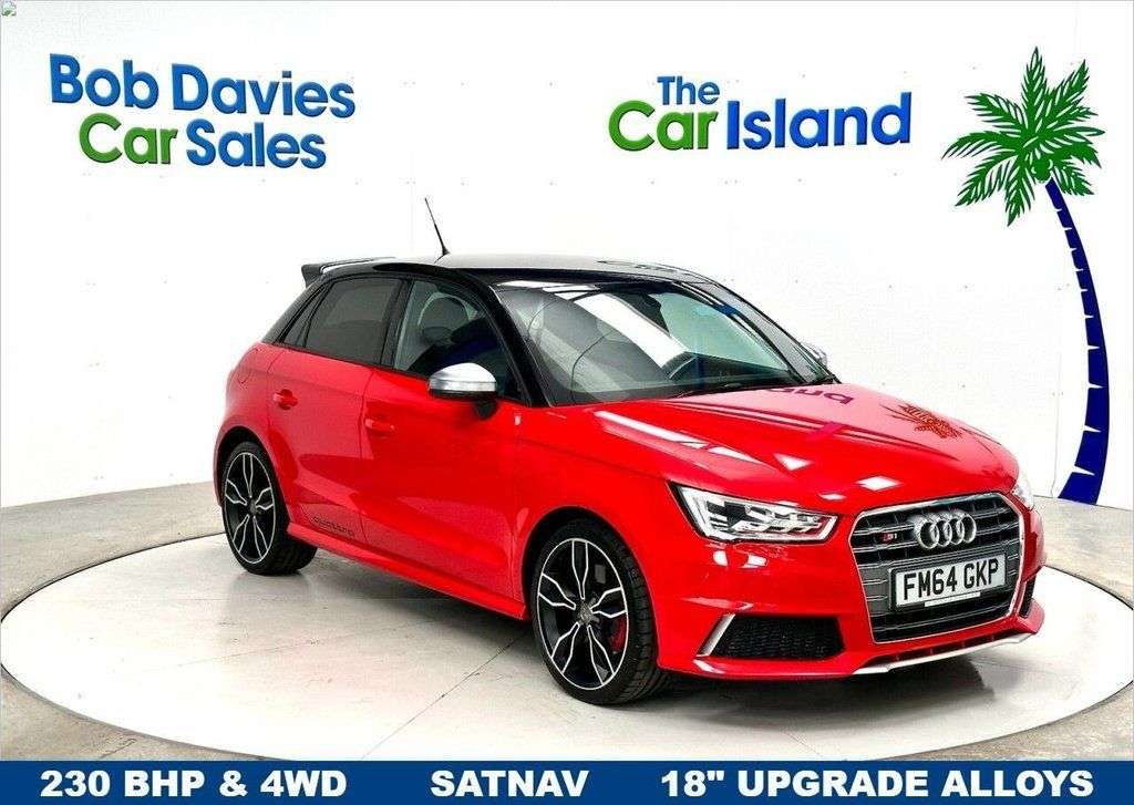 A 2015 AUDI S1 2.0 TFSI Sportback 5dr Petrol Manual quattro Euro 6 (s/s) (231 ps) Satnav, A 2015 AUDI S1 2.0 TFSI Sportback 5dr Petrol Manual quattro Euro 6 (s/s) (231 ps) Satnav,