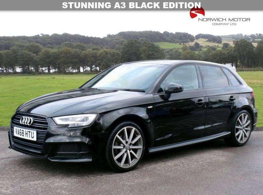 A 2019 AUDI A3 1.0 TFSI 30 Black Edition Sportback 5dr Petrol S Tronic Euro 6 (s/s) (116 p A 2019 AUDI A3 1.0 TFSI 30 Black Edition Sportback 5dr Petrol S Tronic Euro 6 (s/s) (116 p