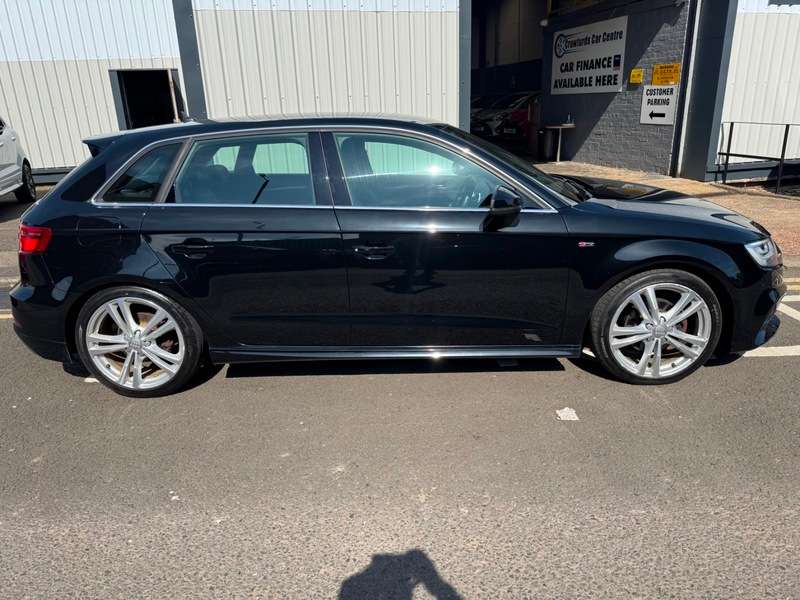 A 2016 AUDI A3 2.0TDi 16V 148BHP Euro 6 S Line **Metallic Mythos Black Paint / £20 Yearly Road Tax / Averaging 66MPG** A 2016 AUDI A3 2.0TDi 16V 148BHP Euro 6 S Line **Metallic Mythos Black Paint / £20 Yearly Road Tax / Averaging 66MPG**