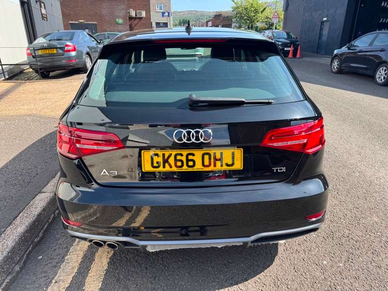 A 2016 AUDI A3 2.0TDi 16V 148BHP Euro 6 S Line **Metallic Mythos Black Paint / £20 Yearly Road Tax / Averaging 66MPG** A 2016 AUDI A3 2.0TDi 16V 148BHP Euro 6 S Line **Metallic Mythos Black Paint / £20 Yearly Road Tax / Averaging 66MPG**