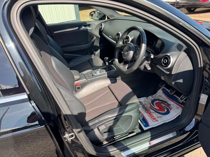 A 2016 AUDI A3 2.0TDi 16V 148BHP Euro 6 S Line **Metallic Mythos Black Paint / £20 Yearly Road Tax / Averaging 66MPG** A 2016 AUDI A3 2.0TDi 16V 148BHP Euro 6 S Line **Metallic Mythos Black Paint / £20 Yearly Road Tax / Averaging 66MPG**