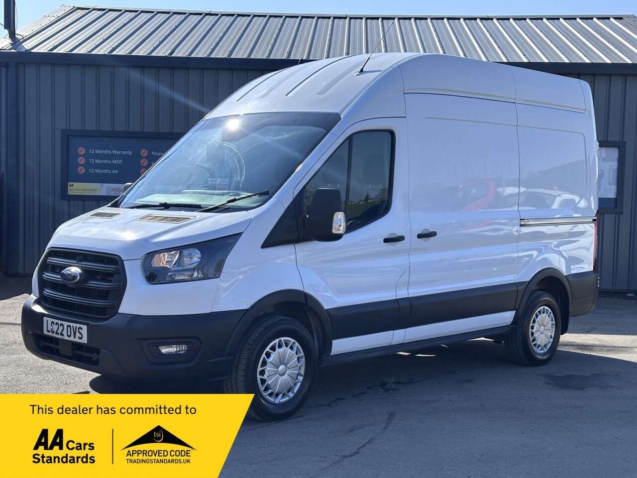 A 2022 FORD TRANSIT 2.0 350 EcoBlue Leader Panel Van 5dr Diesel Manual AWD L2 H2 Euro 6 (s/s) ( A 2022 FORD TRANSIT 2.0 350 EcoBlue Leader Panel Van 5dr Diesel Manual AWD L2 H2 Euro 6 (s/s) (