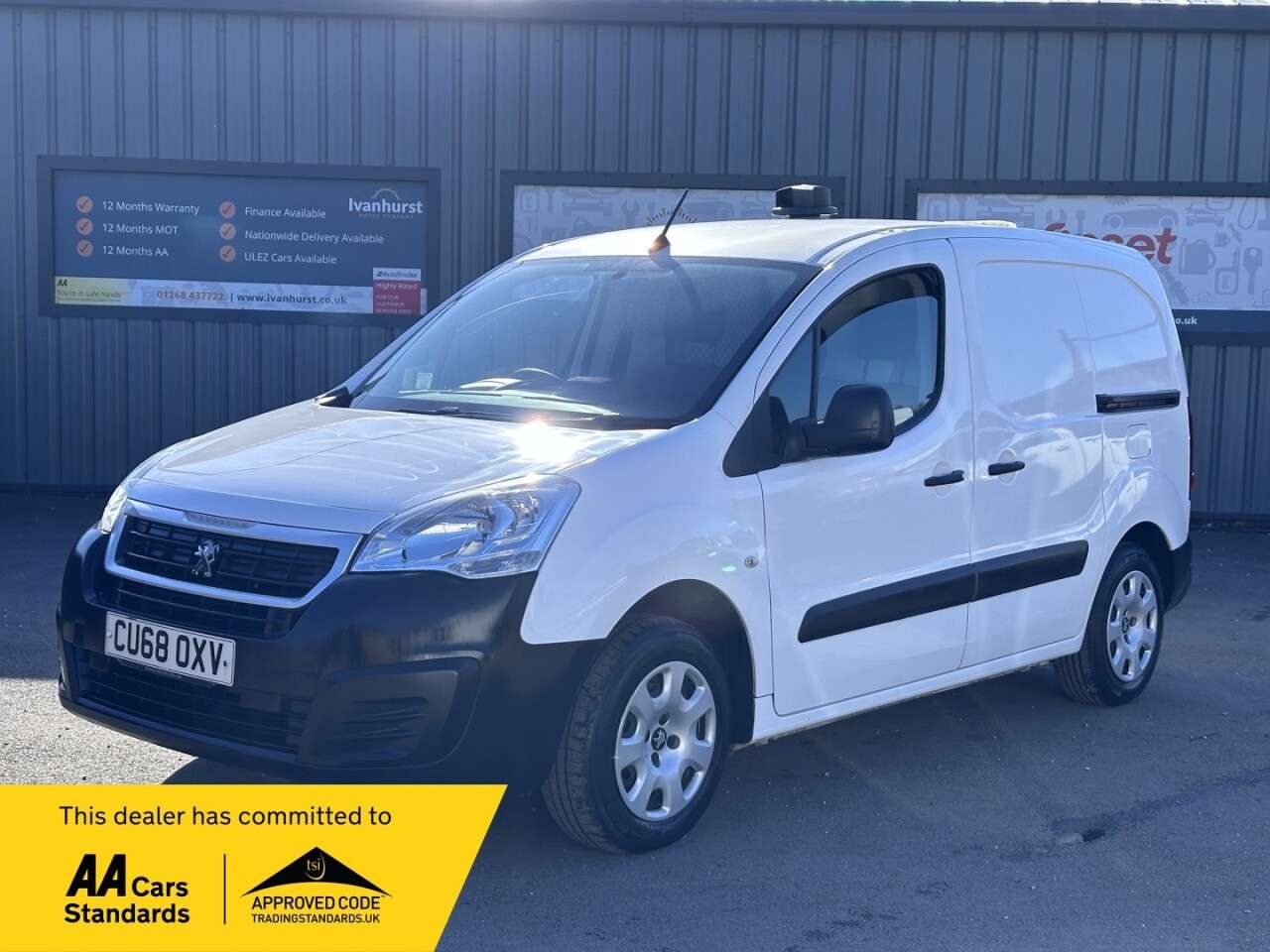 A 2018 PEUGEOT PARTNER 1.6 BlueHDi 651 Professional Panel Van 5dr Diesel Manual L1 (112 g/km, 73.9 A 2018 PEUGEOT PARTNER 1.6 BlueHDi 651 Professional Panel Van 5dr Diesel Manual L1 (112 g/km, 73.9
