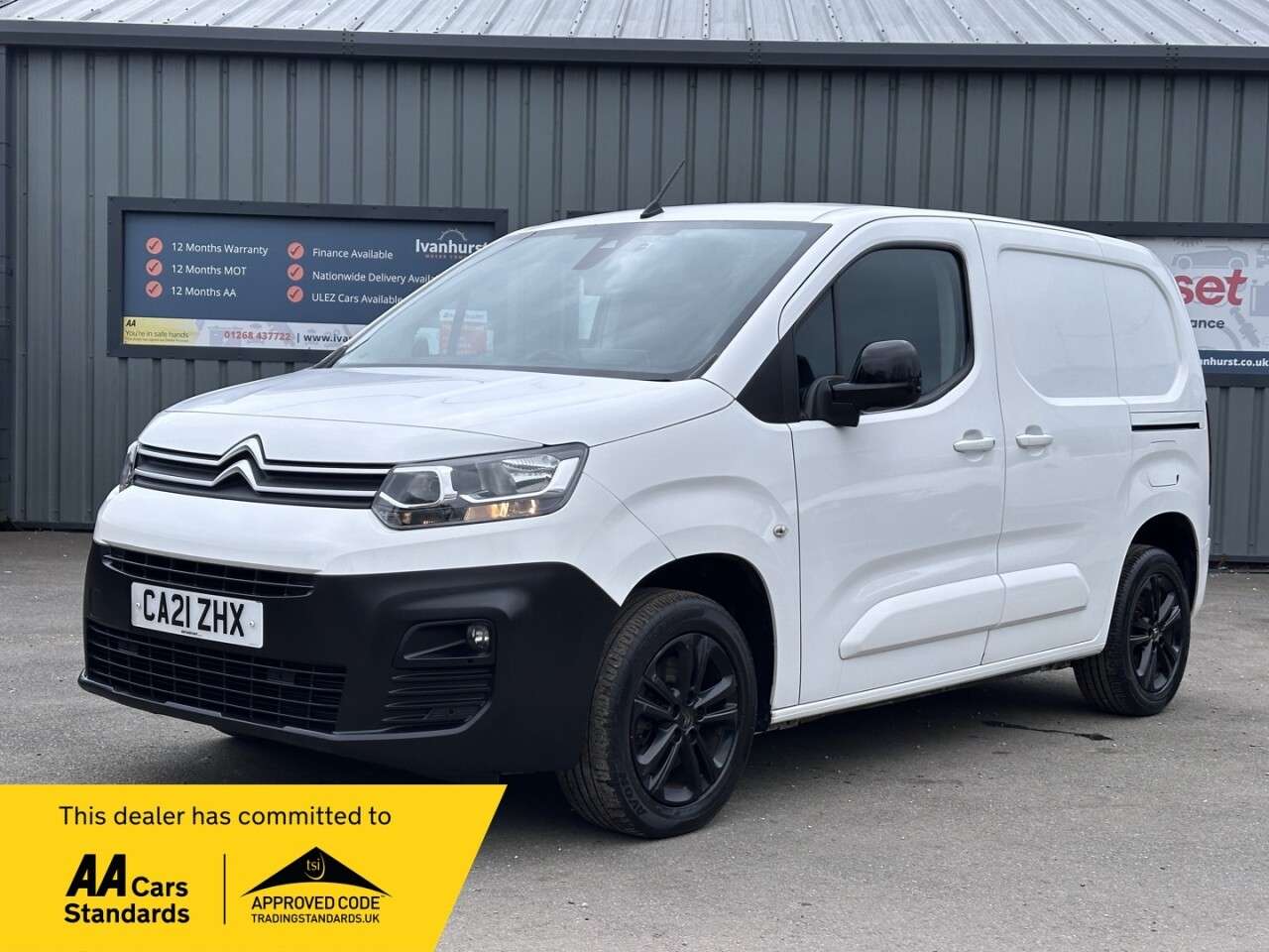 A 2021 CITROEN BERLINGO 1.5 BlueHDi 1000 Driver M Panel Van 5dr Diesel EAT8 SWB Euro 6 (s/s) (130 p A 2021 CITROEN BERLINGO 1.5 BlueHDi 1000 Driver M Panel Van 5dr Diesel EAT8 SWB Euro 6 (s/s) (130 p