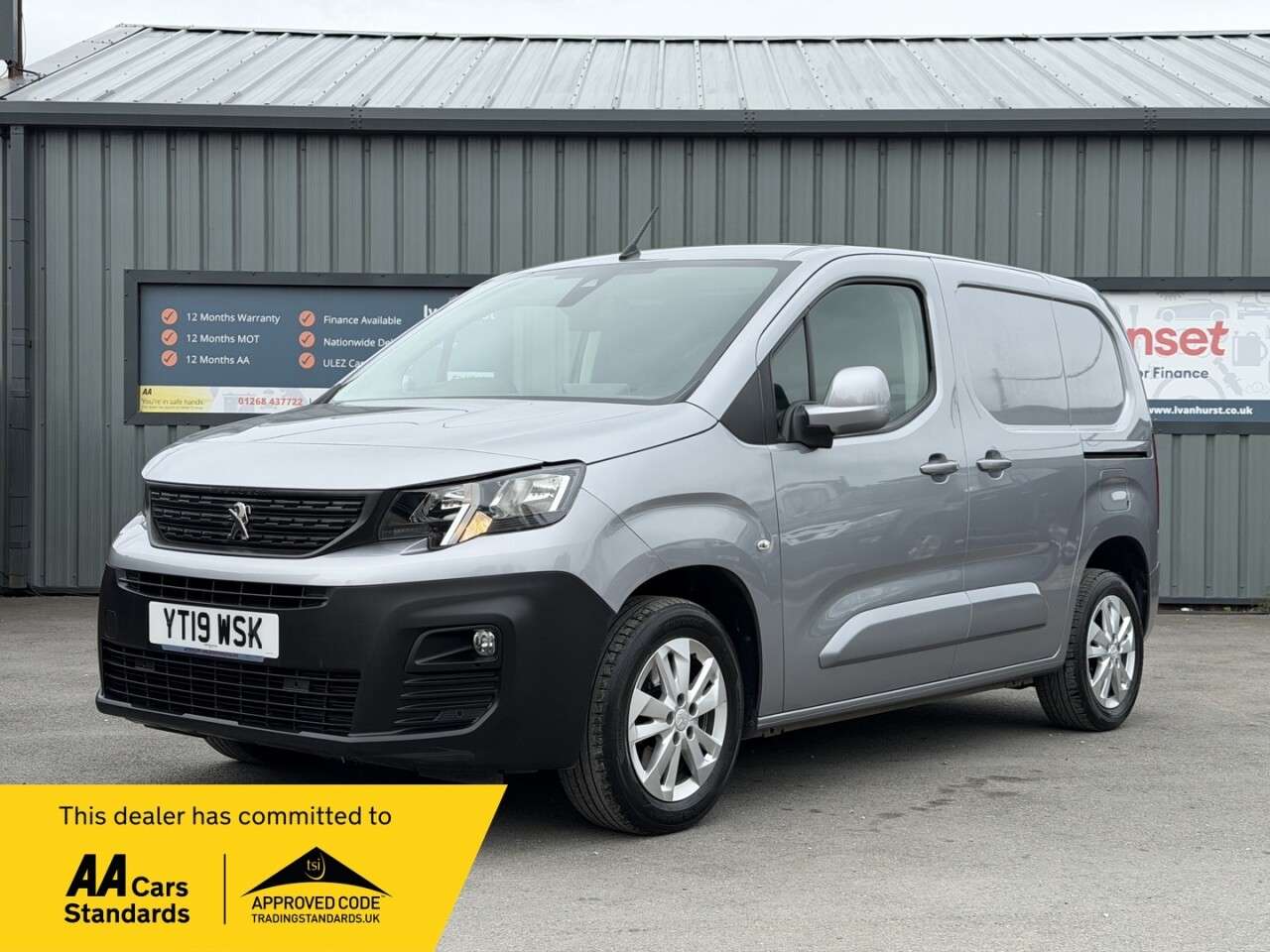 A 2019 PEUGEOT PARTNER 1.6 BlueHDi 1000 Asphalt Standard Panel Van 5dr Diesel Manual SWB Euro 6 (s A 2019 PEUGEOT PARTNER 1.6 BlueHDi 1000 Asphalt Standard Panel Van 5dr Diesel Manual SWB Euro 6 (s