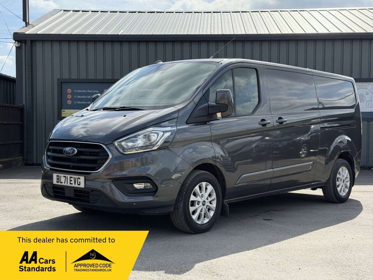 A 2021 FORD TRANSIT CUSTOM 2.0 320 EcoBlue Limited Panel Van 5dr Diesel Manual L2 H1 Euro 6 (s/s) (130 A 2021 FORD TRANSIT CUSTOM 2.0 320 EcoBlue Limited Panel Van 5dr Diesel Manual L2 H1 Euro 6 (s/s) (130