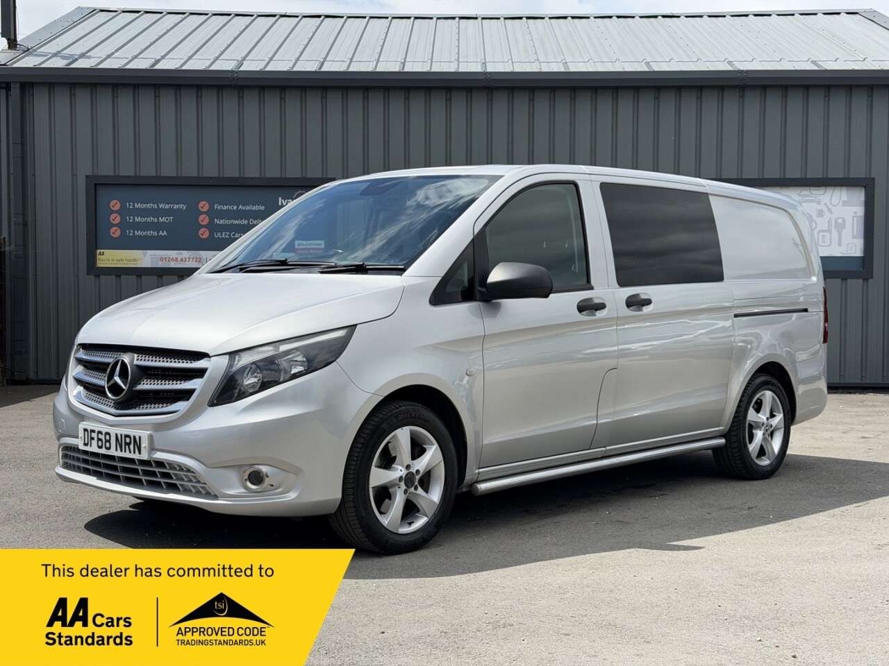 A 2018 MERCEDES-BENZ VITO 2.1 119 CDI BlueTEC Sport Crew Van Double Cab 5dr Diesel G-Tronic+ RWD L2 E A 2018 MERCEDES-BENZ VITO 2.1 119 CDI BlueTEC Sport Crew Van Double Cab 5dr Diesel G-Tronic+ RWD L2 E