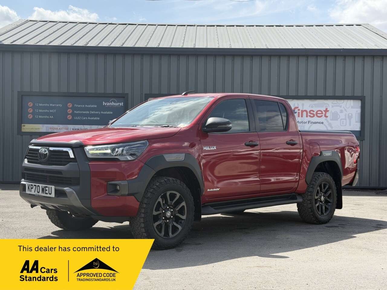 A 2021 TOYOTA HILUX 2.8 D-4D Invincible X Pickup Double Cab 4dr Diesel Auto 4WD Euro 6 (s/s) (2 A 2021 TOYOTA HILUX 2.8 D-4D Invincible X Pickup Double Cab 4dr Diesel Auto 4WD Euro 6 (s/s) (2