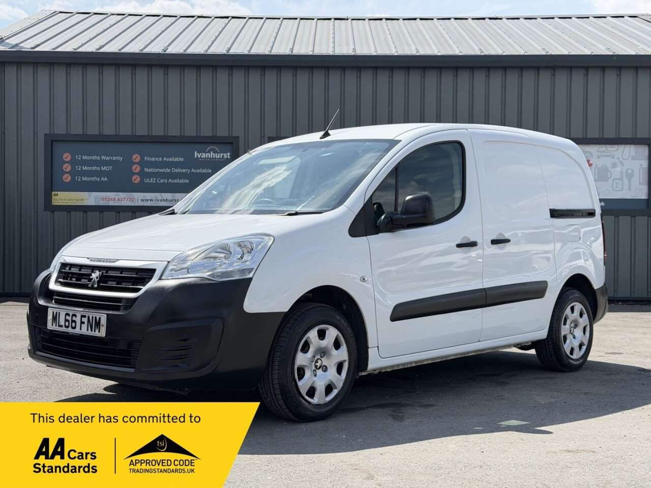 A 2016 PEUGEOT PARTNER 1.6 BlueHDi 854 Professional Panel Van 5dr Diesel Manual L1 (112 g/km, 100 A 2016 PEUGEOT PARTNER 1.6 BlueHDi 854 Professional Panel Van 5dr Diesel Manual L1 (112 g/km, 100