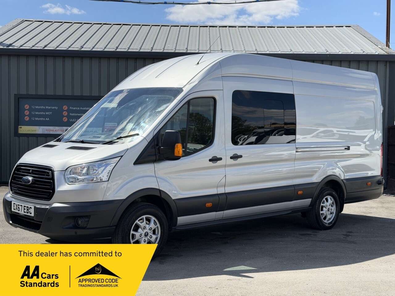 A 2017 FORD TRANSIT 2.0 350 EcoBlue Crew Van Double Cab 6dr Diesel Manual RWD L4 H3 Euro 6 (130 A 2017 FORD TRANSIT 2.0 350 EcoBlue Crew Van Double Cab 6dr Diesel Manual RWD L4 H3 Euro 6 (130