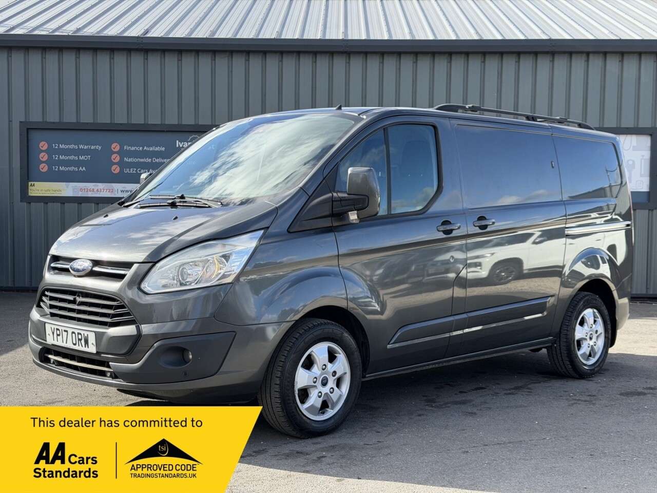 A 2017 FORD TRANSIT CUSTOM 2.0 TDCi 270 Limited Panel Van 5dr Diesel Manual L1 H1 (163 g/km, 128 bhp) A 2017 FORD TRANSIT CUSTOM 2.0 TDCi 270 Limited Panel Van 5dr Diesel Manual L1 H1 (163 g/km, 128 bhp)