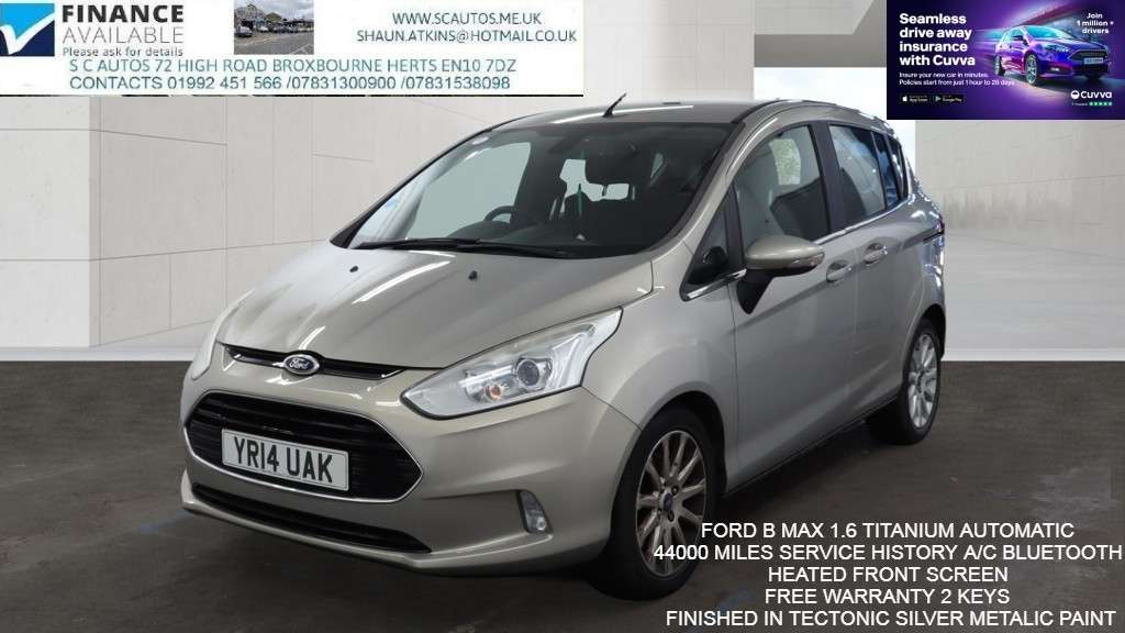 A 2014 FORD B-MAX 1.6 Titanium MPV 5dr Petrol Powershift Euro 5 (105 ps) A 2014 FORD B-MAX 1.6 Titanium MPV 5dr Petrol Powershift Euro 5 (105 ps)