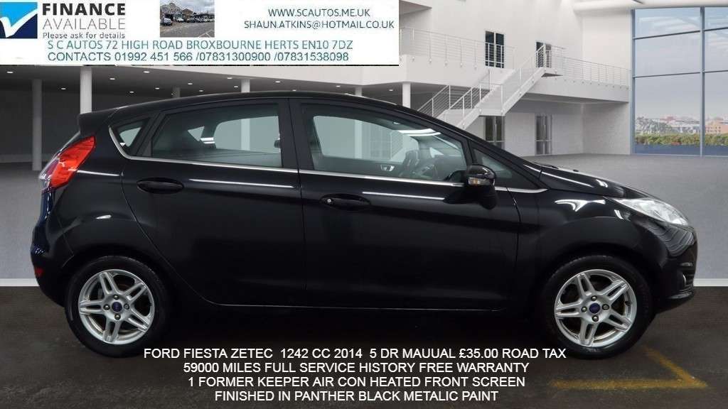 A 2014 FORD FIESTA 1.25 Zetec Hatchback 5dr Petrol Manual Euro 5 (82 ps) A 2014 FORD FIESTA 1.25 Zetec Hatchback 5dr Petrol Manual Euro 5 (82 ps)