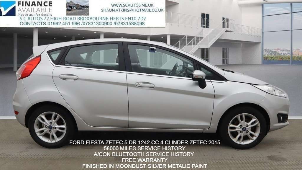 A 2015 FORD FIESTA 1.25 Zetec Hatchback 5dr Petrol Manual Euro 6 (82 ps) A 2015 FORD FIESTA 1.25 Zetec Hatchback 5dr Petrol Manual Euro 6 (82 ps)