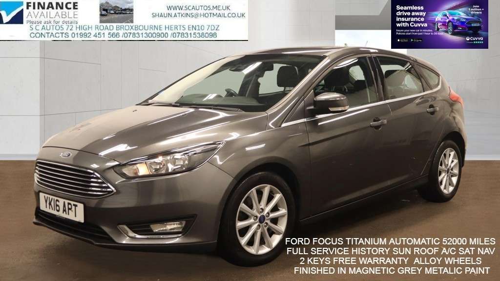 A 2016 FORD FOCUS 1.5T EcoBoost Titanium Hatchback 5dr Petrol Auto Euro 6 (s/s) (150 ps) A 2016 FORD FOCUS 1.5T EcoBoost Titanium Hatchback 5dr Petrol Auto Euro 6 (s/s) (150 ps)