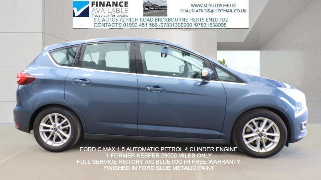 A 2019 FORD C-MAX 1.5T EcoBoost Zetec MPV 5dr Petrol Auto Euro 6 (s/s) (150 ps) A 2019 FORD C-MAX 1.5T EcoBoost Zetec MPV 5dr Petrol Auto Euro 6 (s/s) (150 ps)