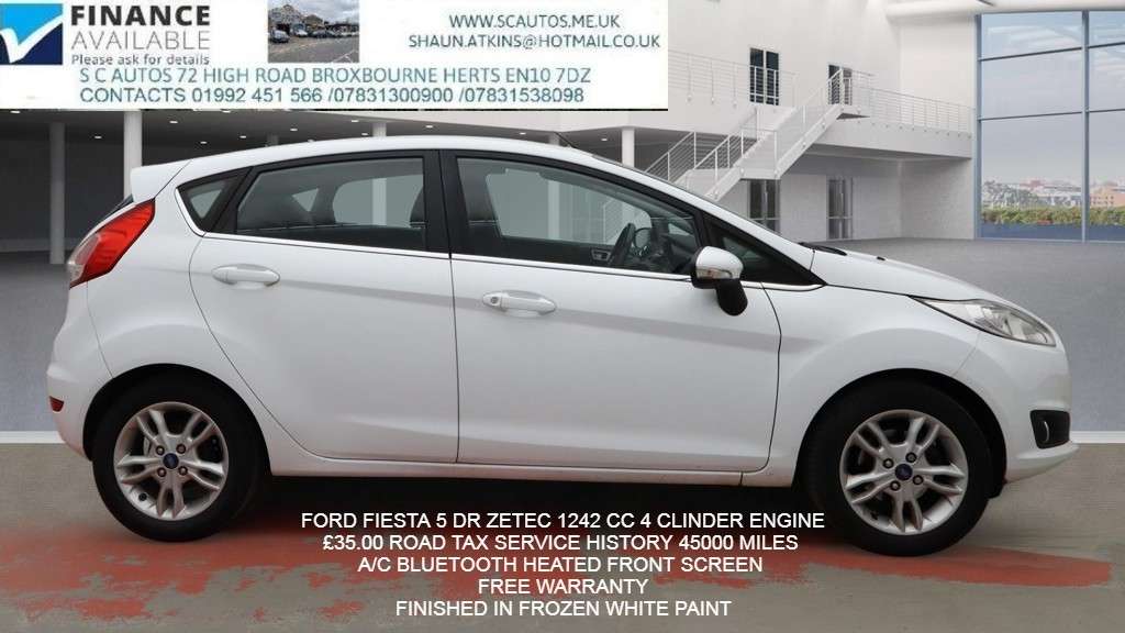 A 2014 FORD FIESTA 1.25 Zetec Hatchback 5dr Petrol Manual Euro 5 (82 ps) A 2014 FORD FIESTA 1.25 Zetec Hatchback 5dr Petrol Manual Euro 5 (82 ps)