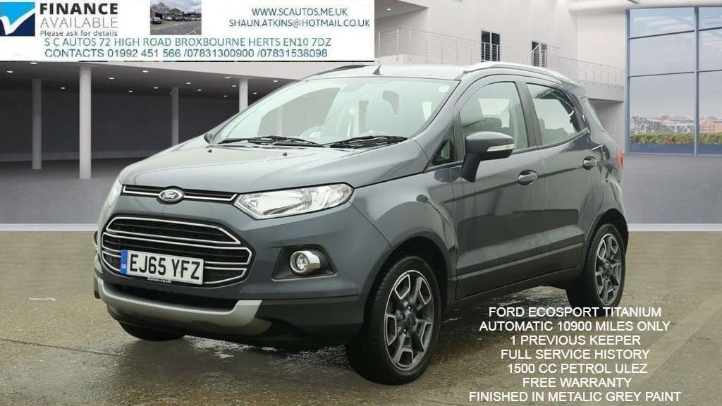 A 2015 FORD ECOSPORT 1.5 Titanium SUV 5dr Petrol Powershift 2WD Euro 5 (112 ps) A 2015 FORD ECOSPORT 1.5 Titanium SUV 5dr Petrol Powershift 2WD Euro 5 (112 ps)
