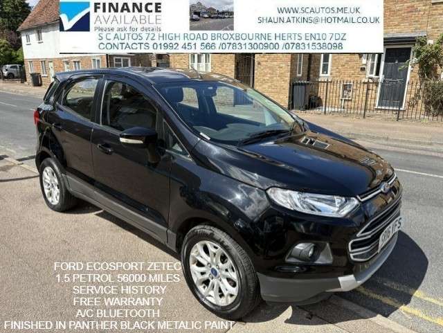 A 2016 FORD ECOSPORT 1.5 Zetec SUV 5dr Petrol Manual 2WD Euro 5 (112 ps) A 2016 FORD ECOSPORT 1.5 Zetec SUV 5dr Petrol Manual 2WD Euro 5 (112 ps)