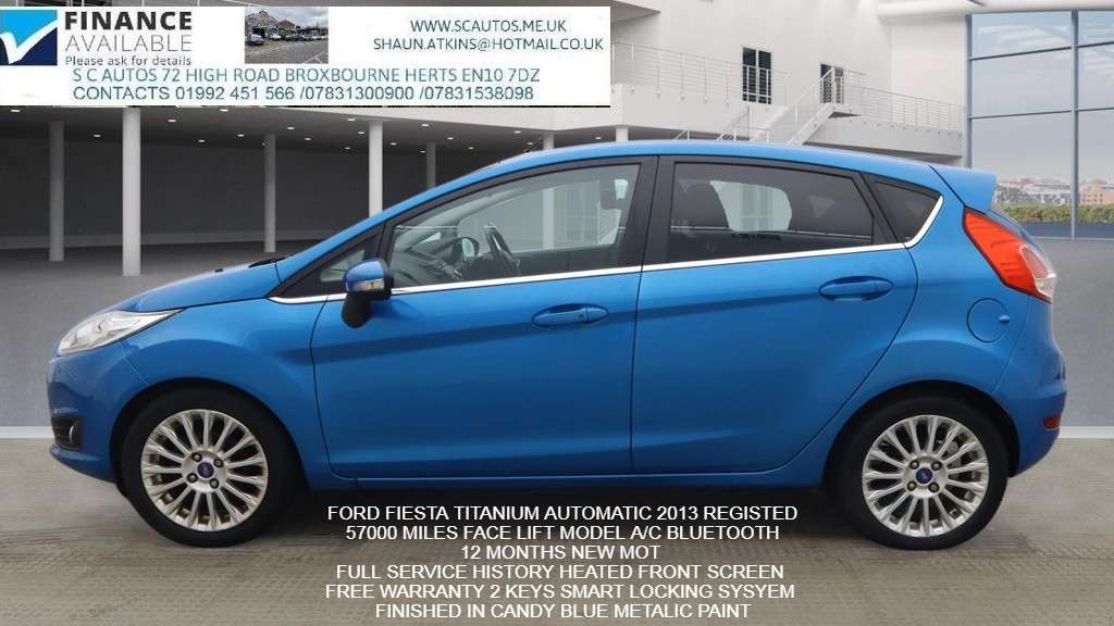 A 2013 FORD FIESTA 1.6 Titanium Hatchback 5dr Petrol Powershift Euro 5 (105 ps) A 2013 FORD FIESTA 1.6 Titanium Hatchback 5dr Petrol Powershift Euro 5 (105 ps)