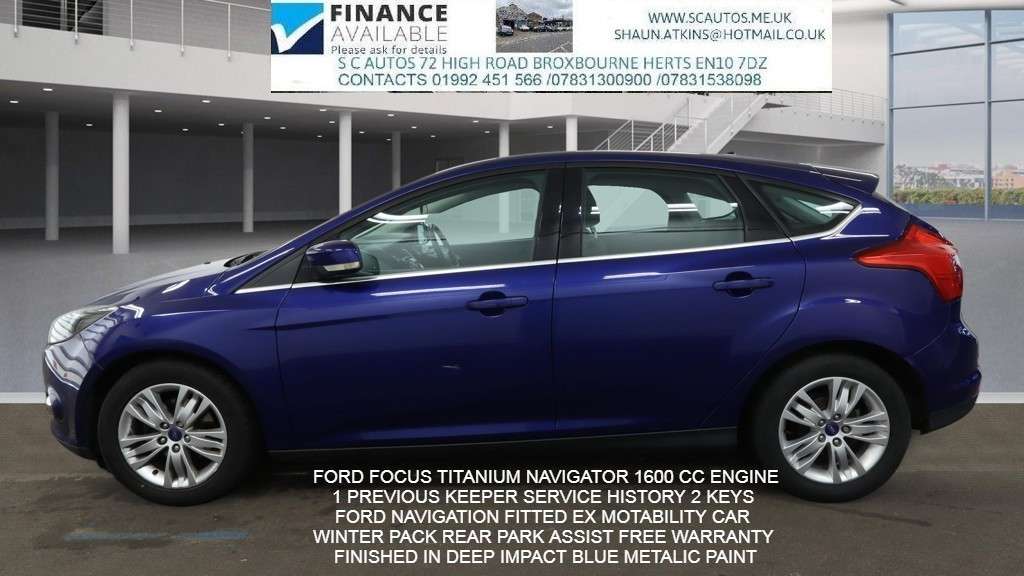 A 2014 FORD FOCUS 1.6 Titanium Navigator Hatchback 5dr Petrol Powershift Euro 5 (125 ps) A 2014 FORD FOCUS 1.6 Titanium Navigator Hatchback 5dr Petrol Powershift Euro 5 (125 ps)