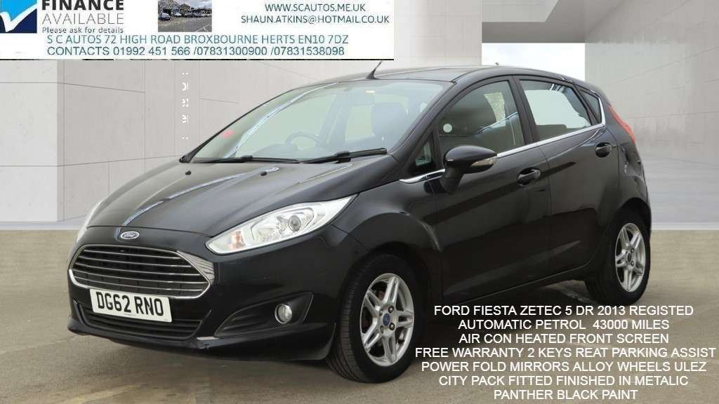 A 2013 FORD FIESTA 1.6 Zetec Hatchback 5dr Petrol Powershift Euro 5 (105 ps) A 2013 FORD FIESTA 1.6 Zetec Hatchback 5dr Petrol Powershift Euro 5 (105 ps)