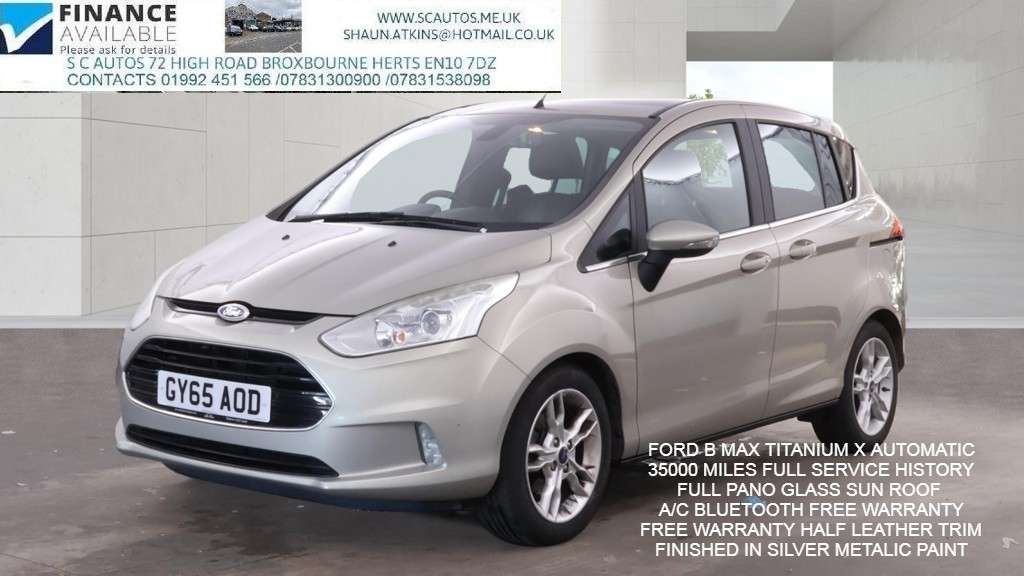 A 2015 FORD B-MAX 1.6 Titanium X MPV 5dr Petrol Powershift Euro 5 (105 ps) A 2015 FORD B-MAX 1.6 Titanium X MPV 5dr Petrol Powershift Euro 5 (105 ps)