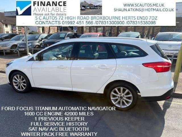 A 2015 FORD FOCUS 1.6 Titanium Estate 5dr Petrol Powershift Euro 6 (125 ps) A 2015 FORD FOCUS 1.6 Titanium Estate 5dr Petrol Powershift Euro 6 (125 ps)