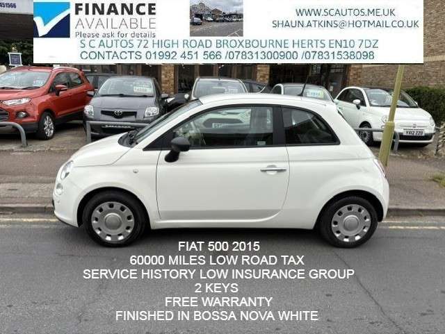 A 2015 FIAT 500 1.2 Pop Hatchback 3dr Petrol Manual Euro 6 (s/s) (69 bhp) A 2015 FIAT 500 1.2 Pop Hatchback 3dr Petrol Manual Euro 6 (s/s) (69 bhp)