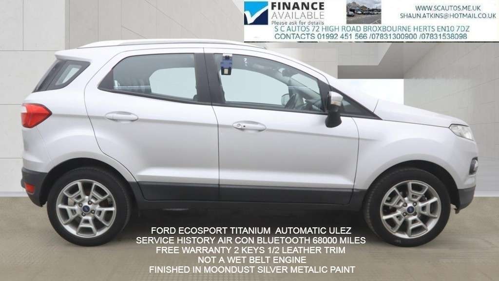 A 2016 FORD ECOSPORT 1.5 Titanium SUV 5dr Petrol Powershift 2WD Euro 5 (112 ps) A 2016 FORD ECOSPORT 1.5 Titanium SUV 5dr Petrol Powershift 2WD Euro 5 (112 ps)