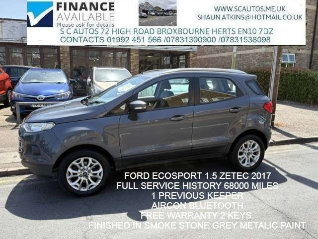 A 2017 FORD ECOSPORT 1.5 Zetec SUV 5dr Petrol Manual 2WD Euro 5 (112 ps) A 2017 FORD ECOSPORT 1.5 Zetec SUV 5dr Petrol Manual 2WD Euro 5 (112 ps)
