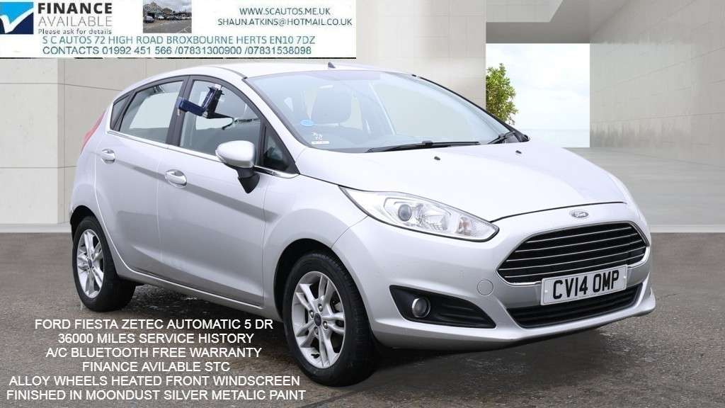 A 2014 FORD FIESTA 1.6 Zetec Hatchback 5dr Petrol Powershift Euro 5 (105 ps) A 2014 FORD FIESTA 1.6 Zetec Hatchback 5dr Petrol Powershift Euro 5 (105 ps)