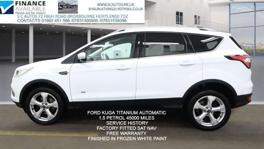 A 2018 FORD KUGA 1.5T EcoBoost Titanium SUV 5dr Petrol Auto AWD Euro 6 (s/s) (176 ps) A 2018 FORD KUGA 1.5T EcoBoost Titanium SUV 5dr Petrol Auto AWD Euro 6 (s/s) (176 ps)
