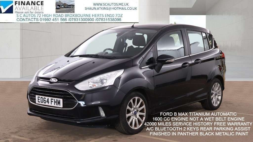 A 2014 FORD B-MAX 1.6 Titanium MPV 5dr Petrol Powershift Euro 5 (105 ps) A 2014 FORD B-MAX 1.6 Titanium MPV 5dr Petrol Powershift Euro 5 (105 ps)