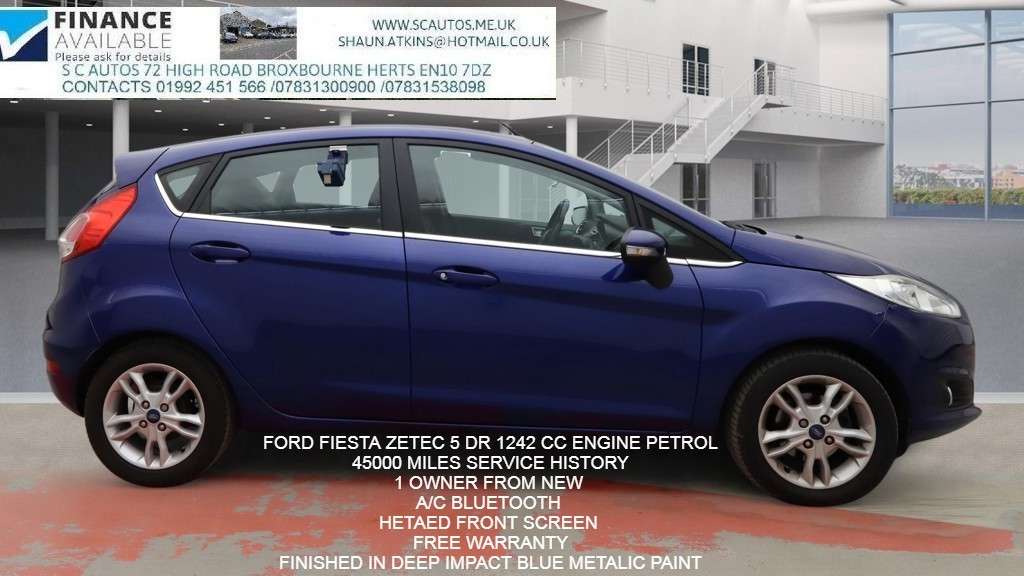 A 2015 FORD FIESTA 1.25 Zetec Hatchback 5dr Petrol Manual Euro 5 (82 ps) A 2015 FORD FIESTA 1.25 Zetec Hatchback 5dr Petrol Manual Euro 5 (82 ps)
