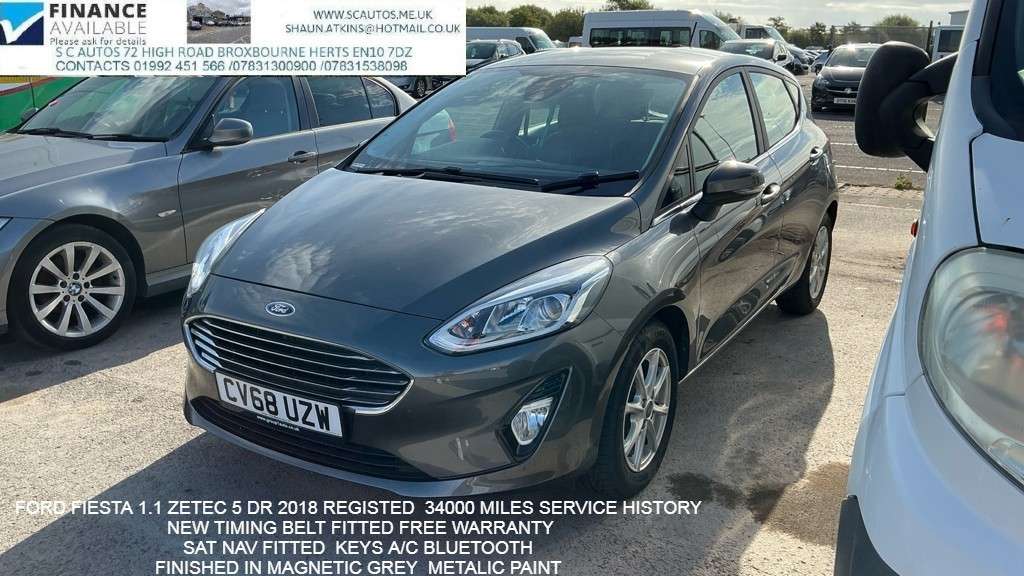 A 2018 FORD FIESTA 1.1 Ti-VCT Zetec Hatchback 5dr Petrol Manual Euro 6 (s/s) (85 ps) A 2018 FORD FIESTA 1.1 Ti-VCT Zetec Hatchback 5dr Petrol Manual Euro 6 (s/s) (85 ps)