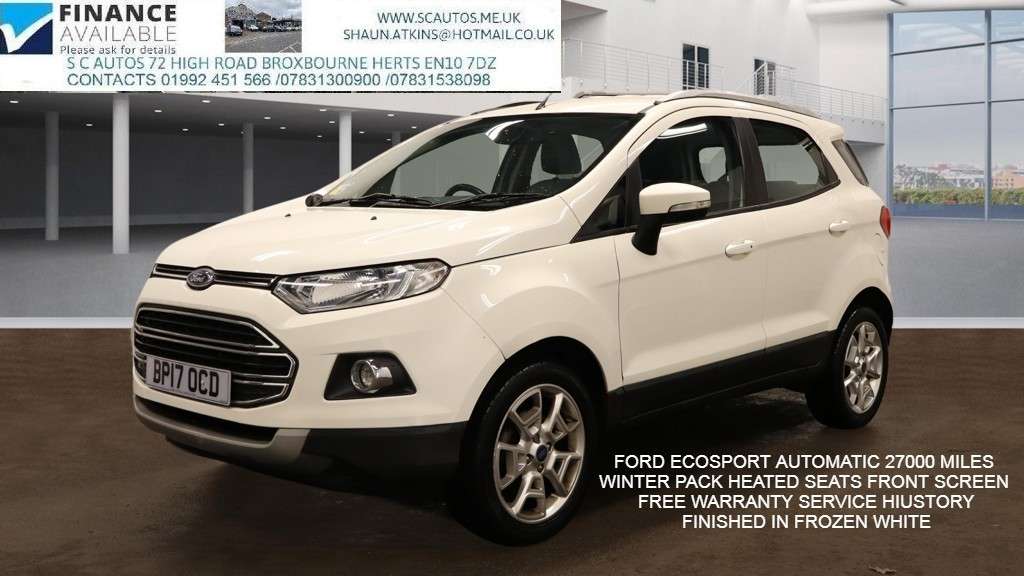 A 2017 FORD ECOSPORT 1.5 Titanium SUV 5dr Petrol Powershift 2WD Euro 5 (112 ps) A 2017 FORD ECOSPORT 1.5 Titanium SUV 5dr Petrol Powershift 2WD Euro 5 (112 ps)