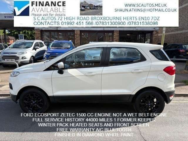A 2016 FORD ECOSPORT 1.5 Zetec SUV 5dr Petrol Manual 2WD Euro 5 (112 ps) A 2016 FORD ECOSPORT 1.5 Zetec SUV 5dr Petrol Manual 2WD Euro 5 (112 ps)