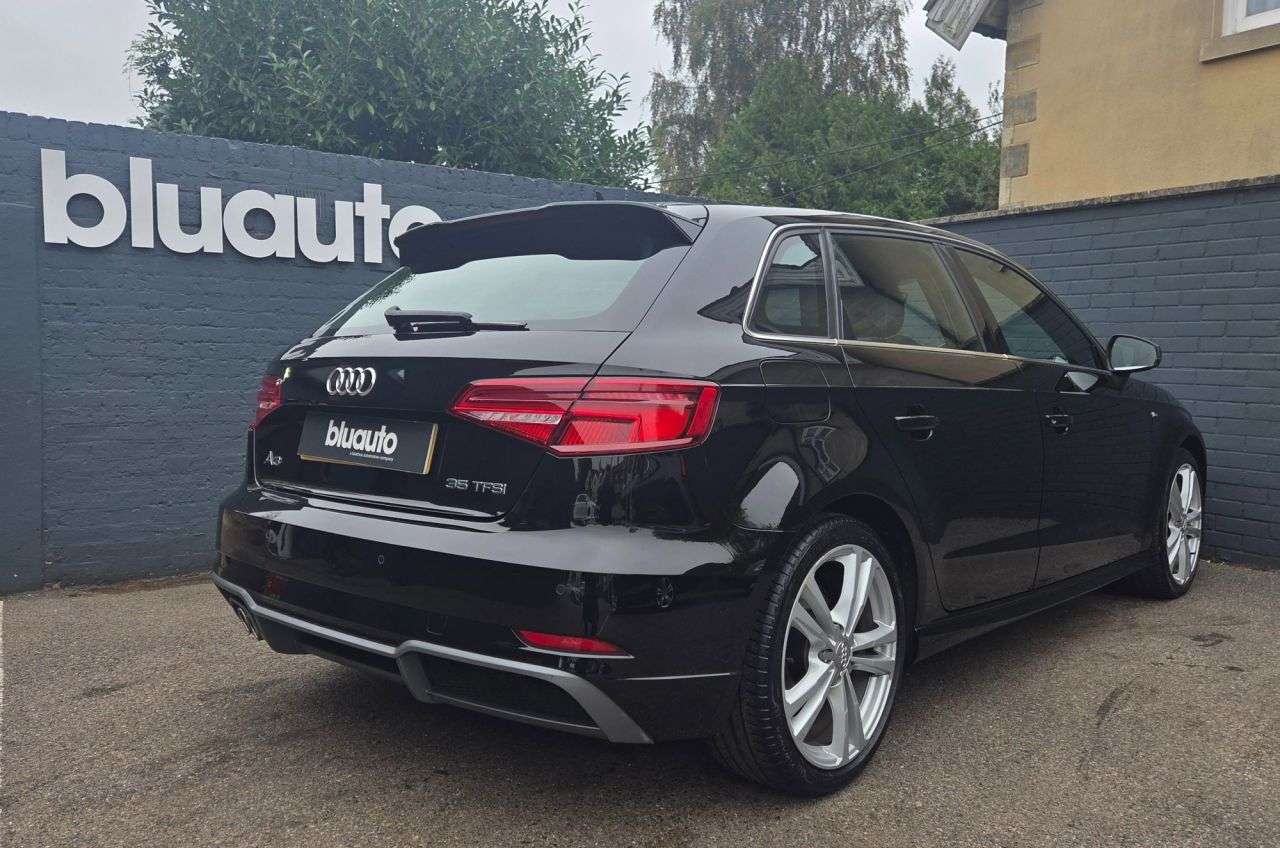 A 2018 AUDI A3 1.5 TFSI CoD 35 S line Sportback 5dr Petrol S Tronic Euro 6 (s/s) (150 ps) A 2018 AUDI A3 1.5 TFSI CoD 35 S line Sportback 5dr Petrol S Tronic Euro 6 (s/s) (150 ps)