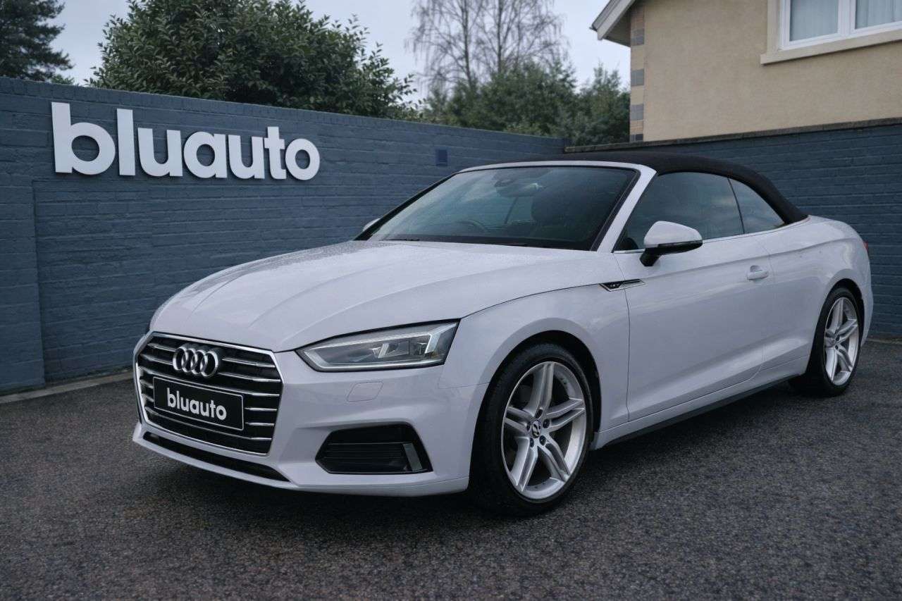 A 2017 AUDI A5 CABRIOLET 2.0 TFSI S line Convertible 2dr Petrol Manual Euro 6 (s/s) (190 ps) A 2017 AUDI A5 CABRIOLET 2.0 TFSI S line Convertible 2dr Petrol Manual Euro 6 (s/s) (190 ps)