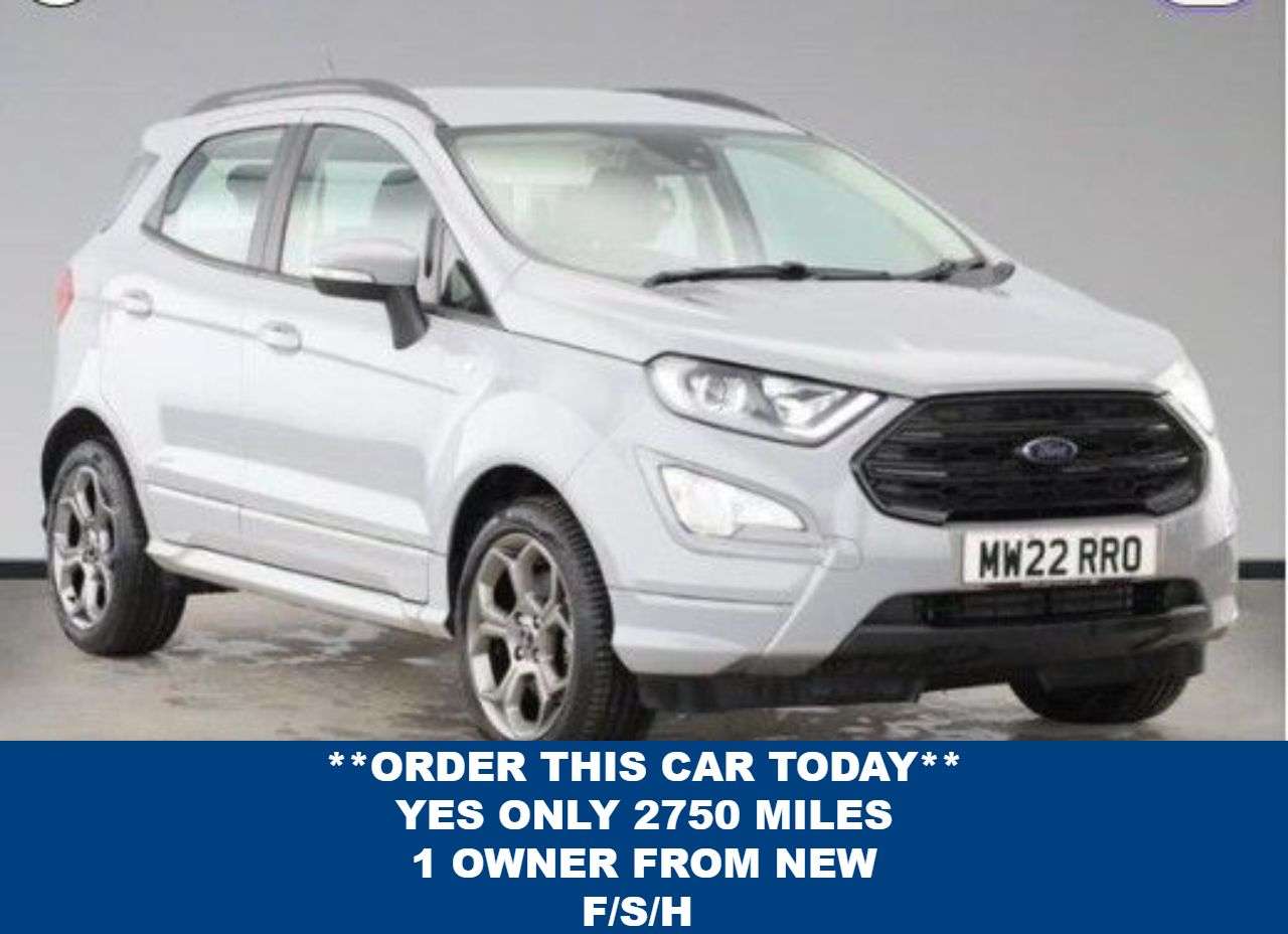 A 2022 FORD ECOSPORT 1.0T EcoBoost GPF ST-Line SUV 5dr Petrol Manual Euro 6 (s/s) (125 ps) A 2022 FORD ECOSPORT 1.0T EcoBoost GPF ST-Line SUV 5dr Petrol Manual Euro 6 (s/s) (125 ps)