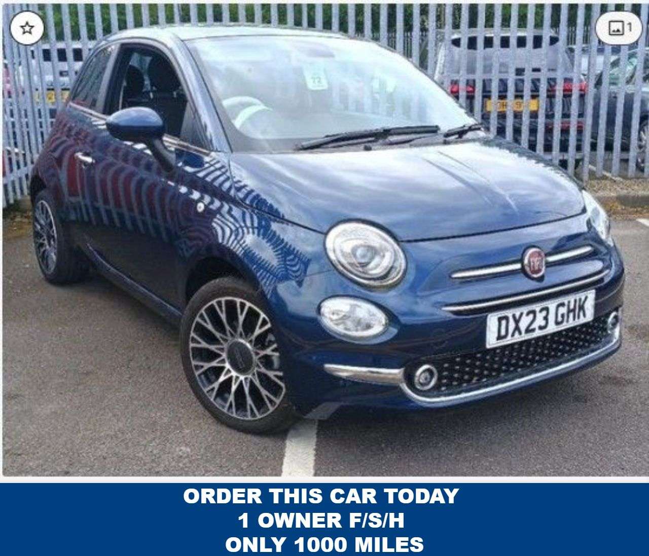 A 2023 FIAT 500 1.0 MHEV Hatchback 3dr Petrol Manual Euro 6 (s/s) (70 bhp) A 2023 FIAT 500 1.0 MHEV Hatchback 3dr Petrol Manual Euro 6 (s/s) (70 bhp)