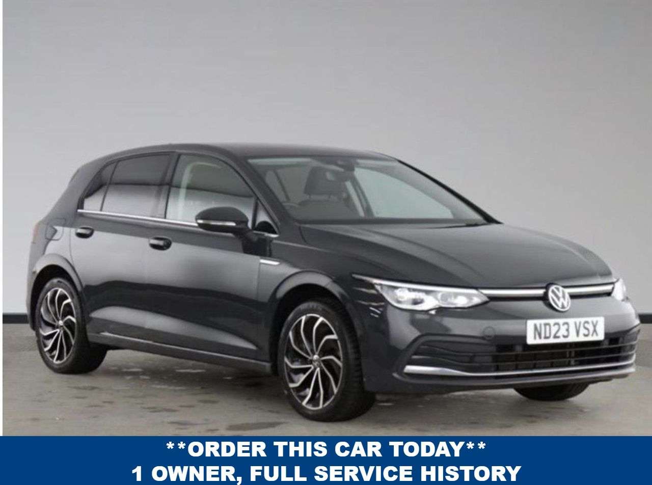A 2023 VOLKSWAGEN GOLF 1.5 TSI Style Edition Hatchback 5dr Petrol Manual Euro 6 (s/s) (150 ps) A 2023 VOLKSWAGEN GOLF 1.5 TSI Style Edition Hatchback 5dr Petrol Manual Euro 6 (s/s) (150 ps)