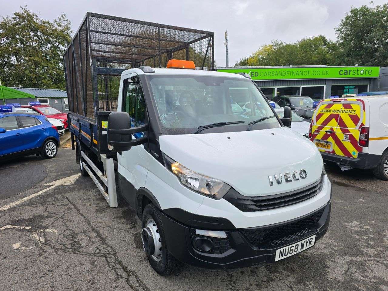 A 2019 IVECO DAILY 3.0D HPI 65C caged Tipper in white, 45,000 miles, 1 owner, Euro 6 ULEZ, 6.5 A 2019 IVECO DAILY 3.0D HPI 65C caged Tipper in white, 45,000 miles, 1 owner, Euro 6 ULEZ, 6.5